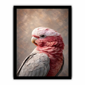 pink cockatoo canvas print elegant room