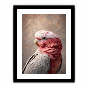 pink cockatoo canvas print elegant room