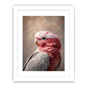 pink cockatoo canvas print elegant room