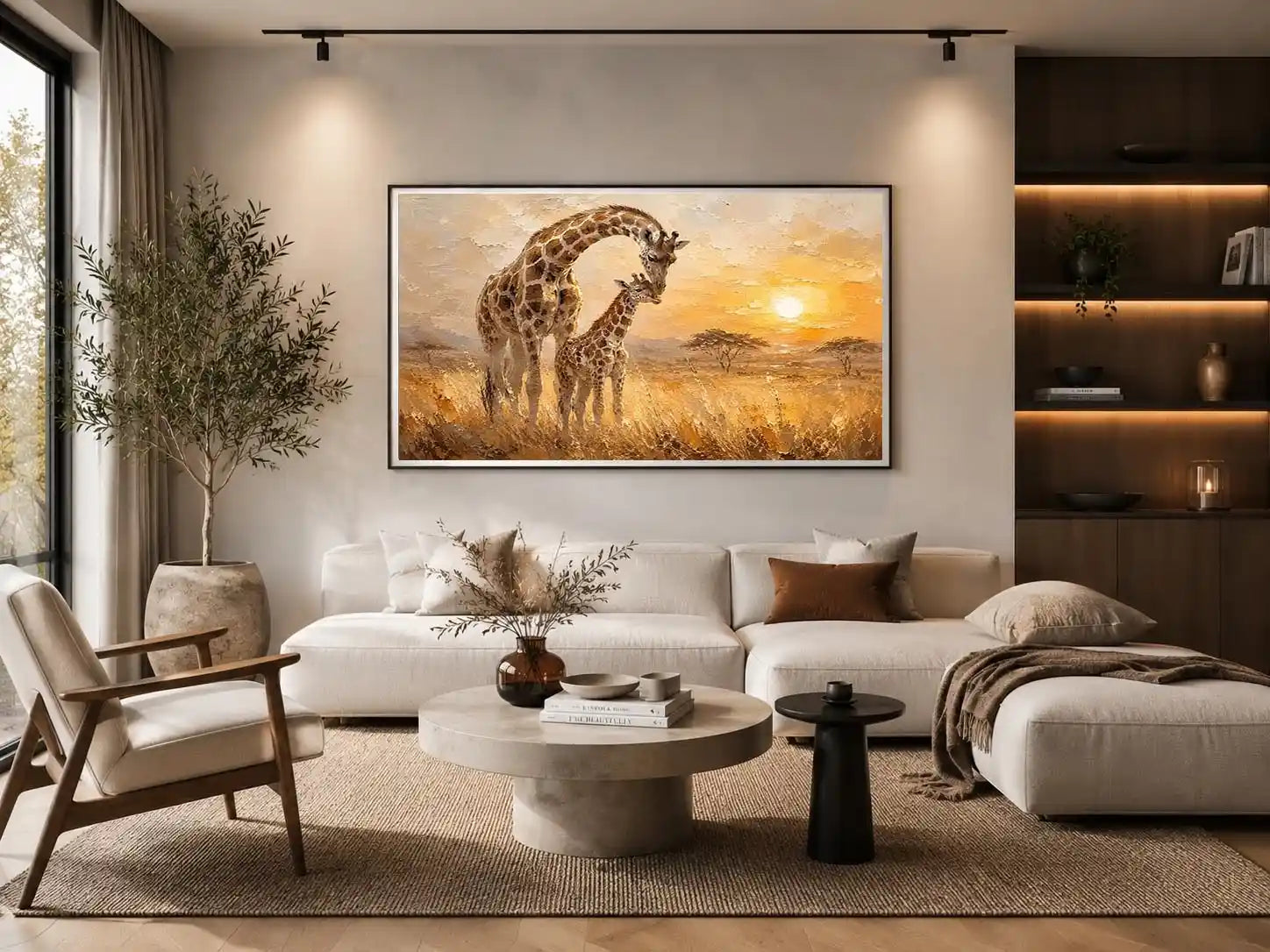 giraffe safari canvas nursery decor