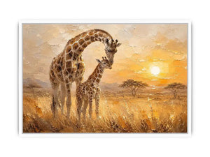 giraffe safari canvas nursery decor