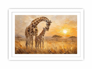 giraffe safari canvas nursery decor