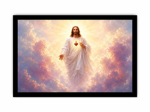 sacred heart jesus canvas art peaceful decor