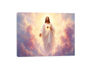 sacred heart jesus canvas art peaceful decor