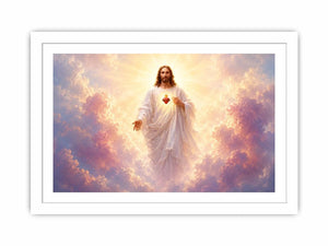 sacred heart jesus canvas art peaceful decor