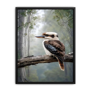 kookaburra forest bird canvas art