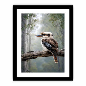 kookaburra forest bird canvas art