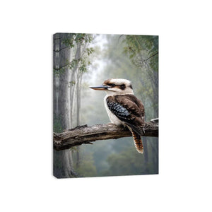 kookaburra forest bird canvas art