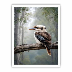 kookaburra forest bird canvas art