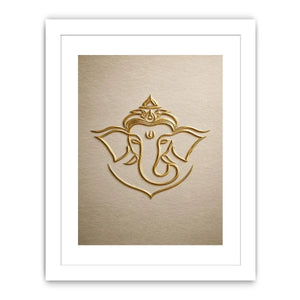 gold ganesha neutral artwork