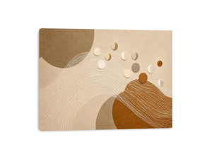 neutral geometric abstract canvas wall art