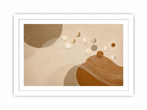 neutral geometric abstract canvas wall art