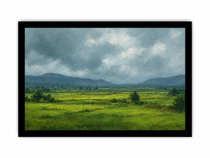 green valley landscape canvas print