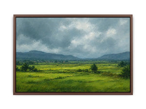 green valley landscape canvas print