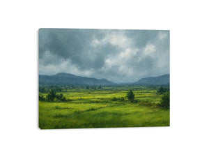 green valley landscape canvas print