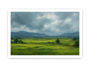 green valley landscape canvas print