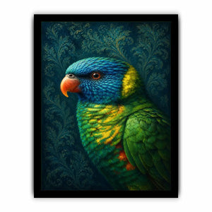 colorful lorikeet canvas art modern decor
