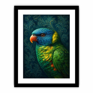 colorful lorikeet canvas art modern decor