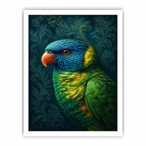 colorful lorikeet canvas art modern decor