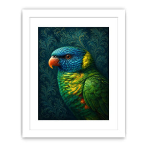 colorful lorikeet canvas art modern decor