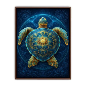ornate sea turtle canvas art coastal room