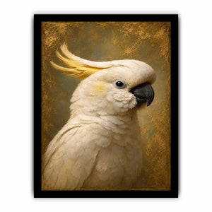 white cockatoo canvas print neutral decor
