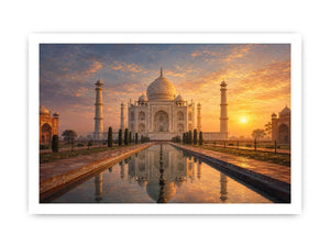 taj mahal canvas art elegant living room