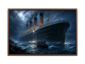 vintage ocean liner canvas art office