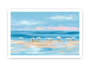 coastal beach umbrella canvas modern decor