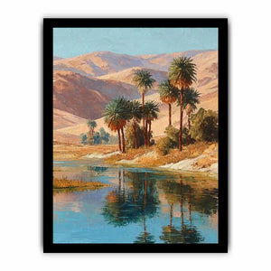 oasis palm landscape canvas
