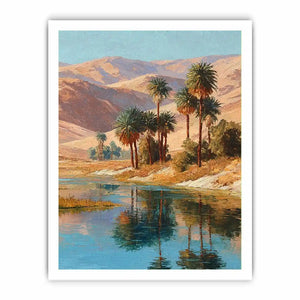 oasis palm landscape canvas