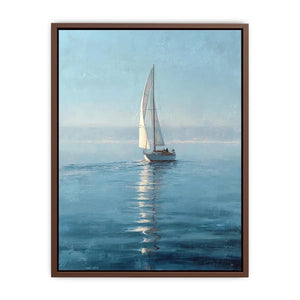 blue sailboat nautical canvas art