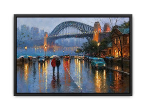 sydney harbour bridge cityscape canvas print