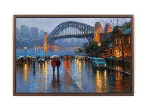 sydney harbour bridge cityscape canvas print