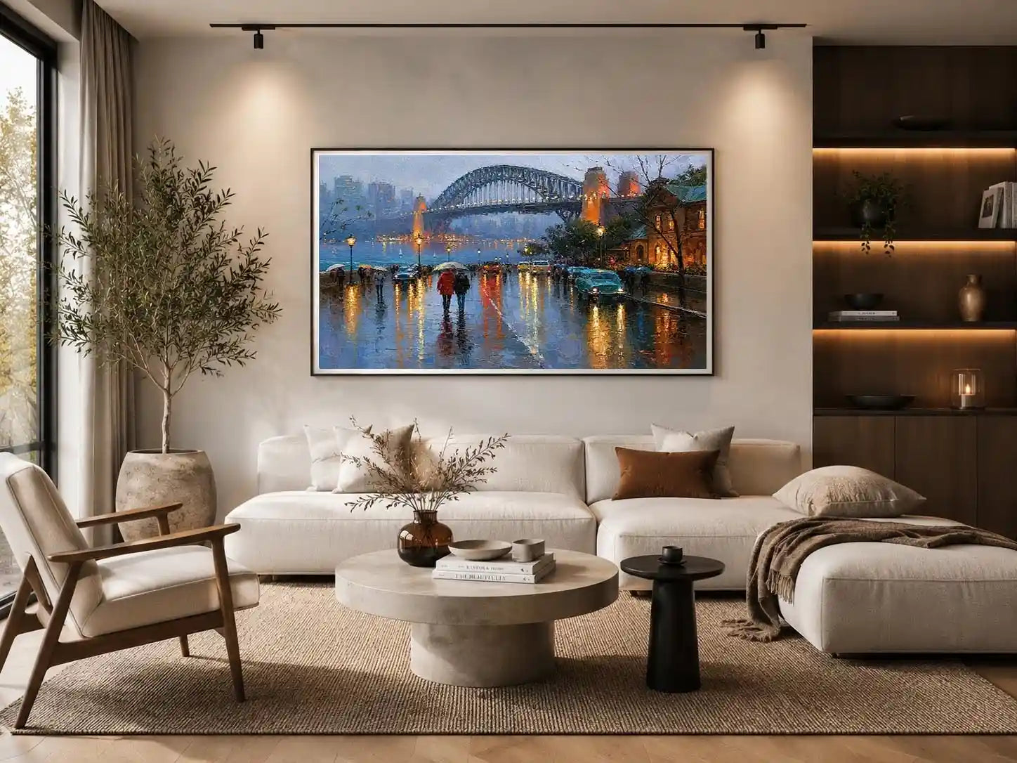 sydney harbour bridge cityscape canvas print