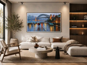 sydney harbour bridge cityscape canvas print