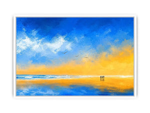 abstract beach canvas art