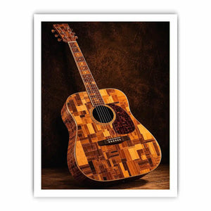 acoustic guitar music canvas art
