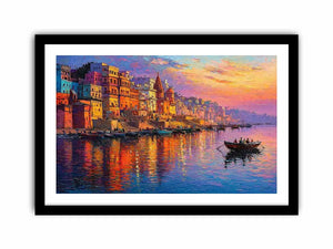 river city canvas print