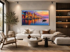 river city canvas print