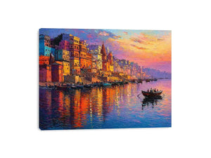 river city canvas print