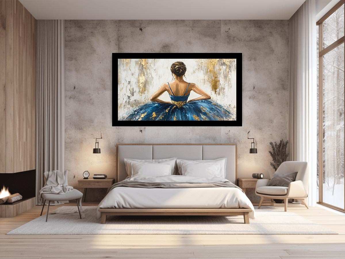 Blue Ballerina Painting