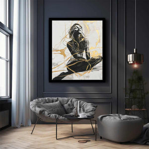 Pensive Canvas Painting