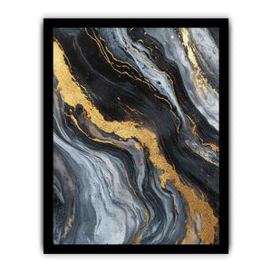 Black Gold Canvas Painting