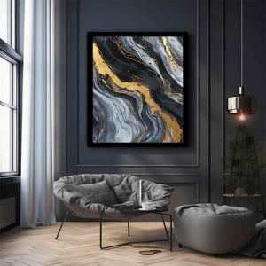 Black Gold Canvas Painting