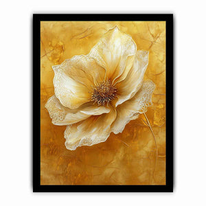 Gold Flower Canvas Painting
