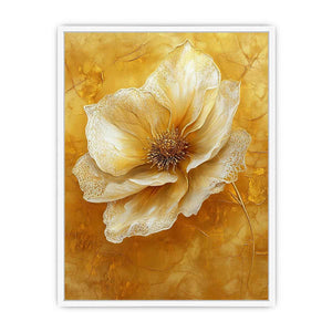 Gold Flower Canvas Painting