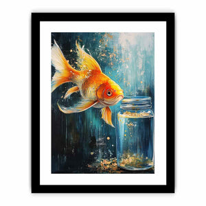 Gold Fish Canvas Painting