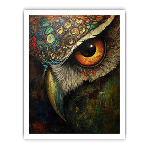 Owl Eye Canvas Painting
