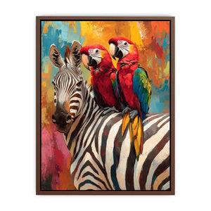 Colorful Macaws Canvas Painting